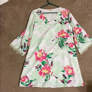 Floral A-line dress